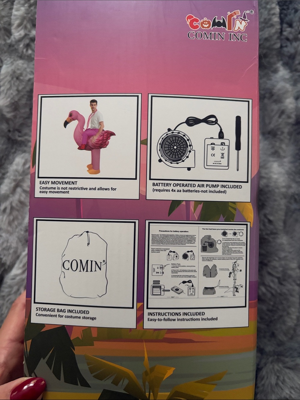 Halloween Inflatable Flamingo Costume - Picture 3 of 3